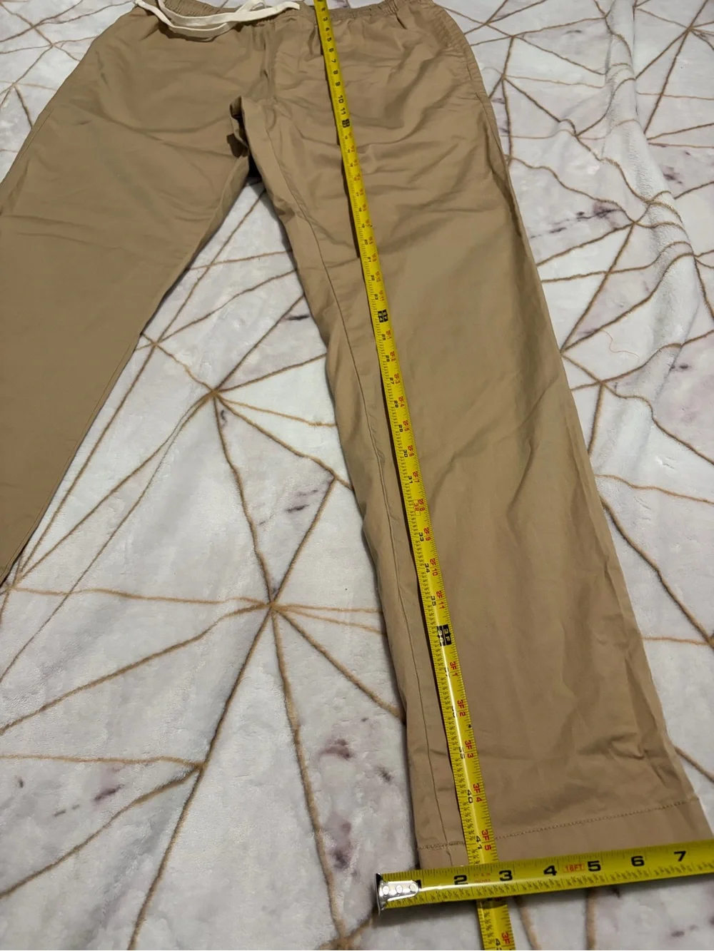 J. Crew Men's Tan Drawstring Chinos